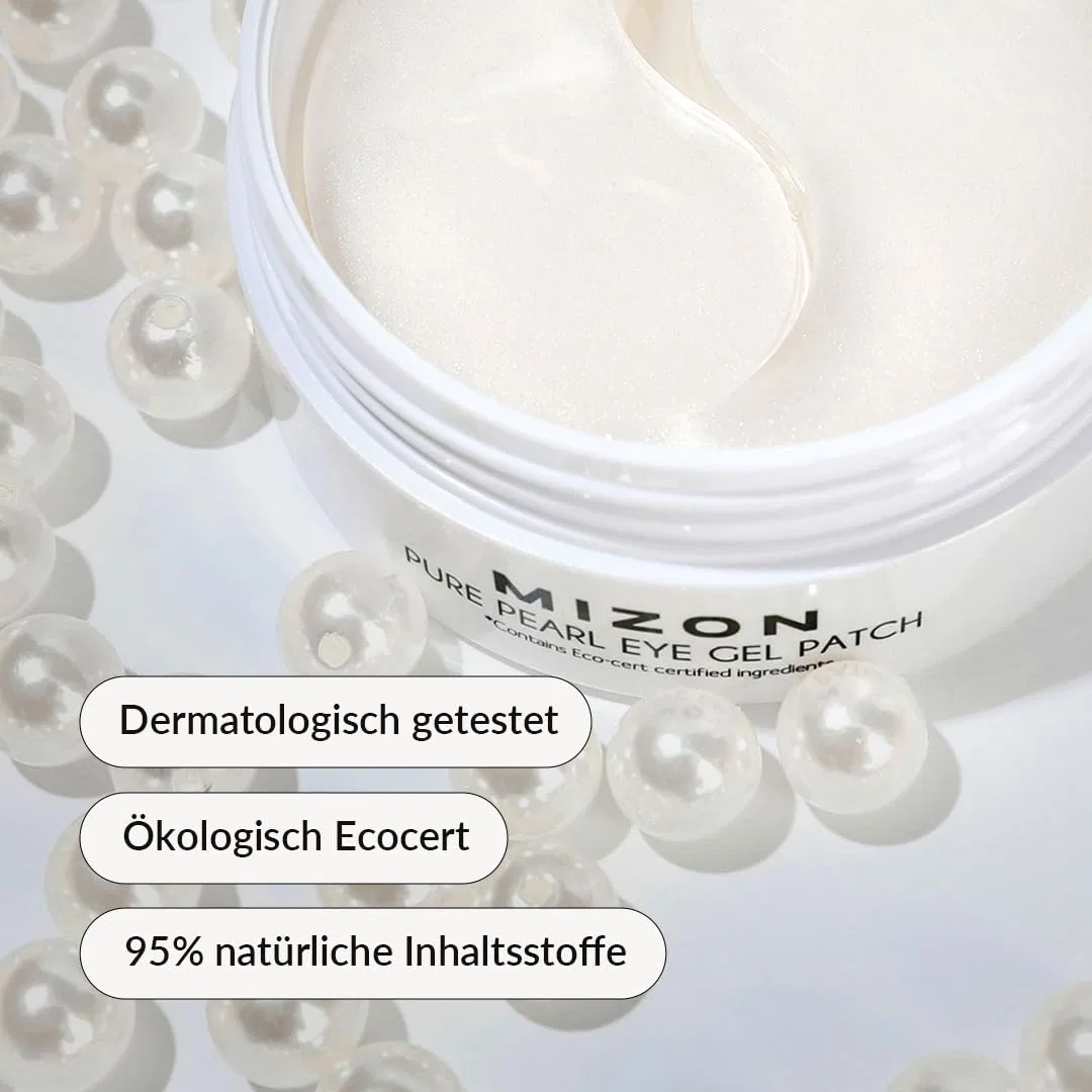 Гелевые патчи для глаз «Pure Pearl Eye Gel Patches» с экстрактом жемчуга от MIZON Mizon, Pure Pearl — фото 3
