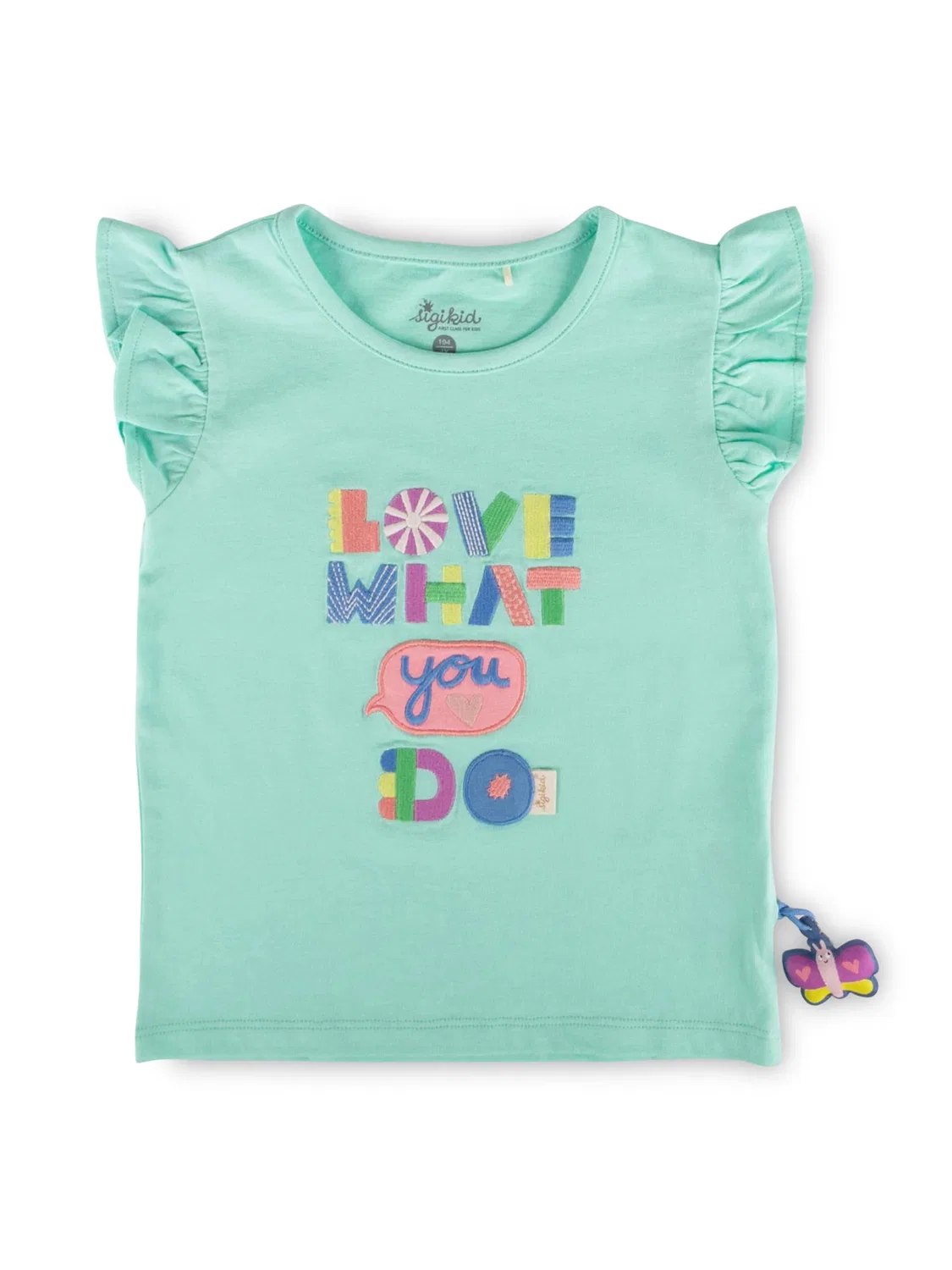 Футболка Sigikid T-Shirt Summer Vibes бирюзового цвета