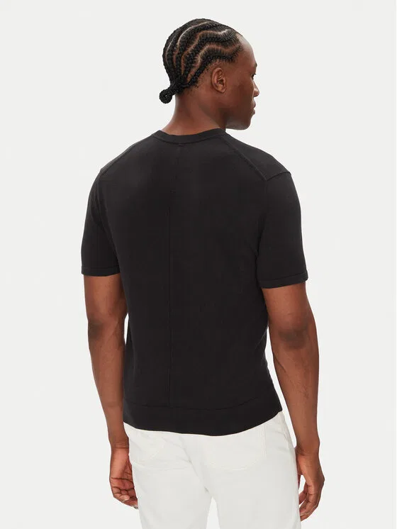 Футболка regular fit Supima Calvin Klein, черный — фото 3