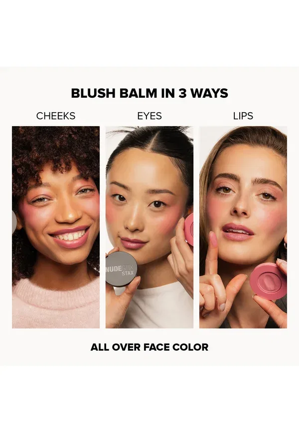 Бальзам для щек, губ и глаз 2.5 г Stax all over color blush balm Nudestix, Pink Love — фото 4