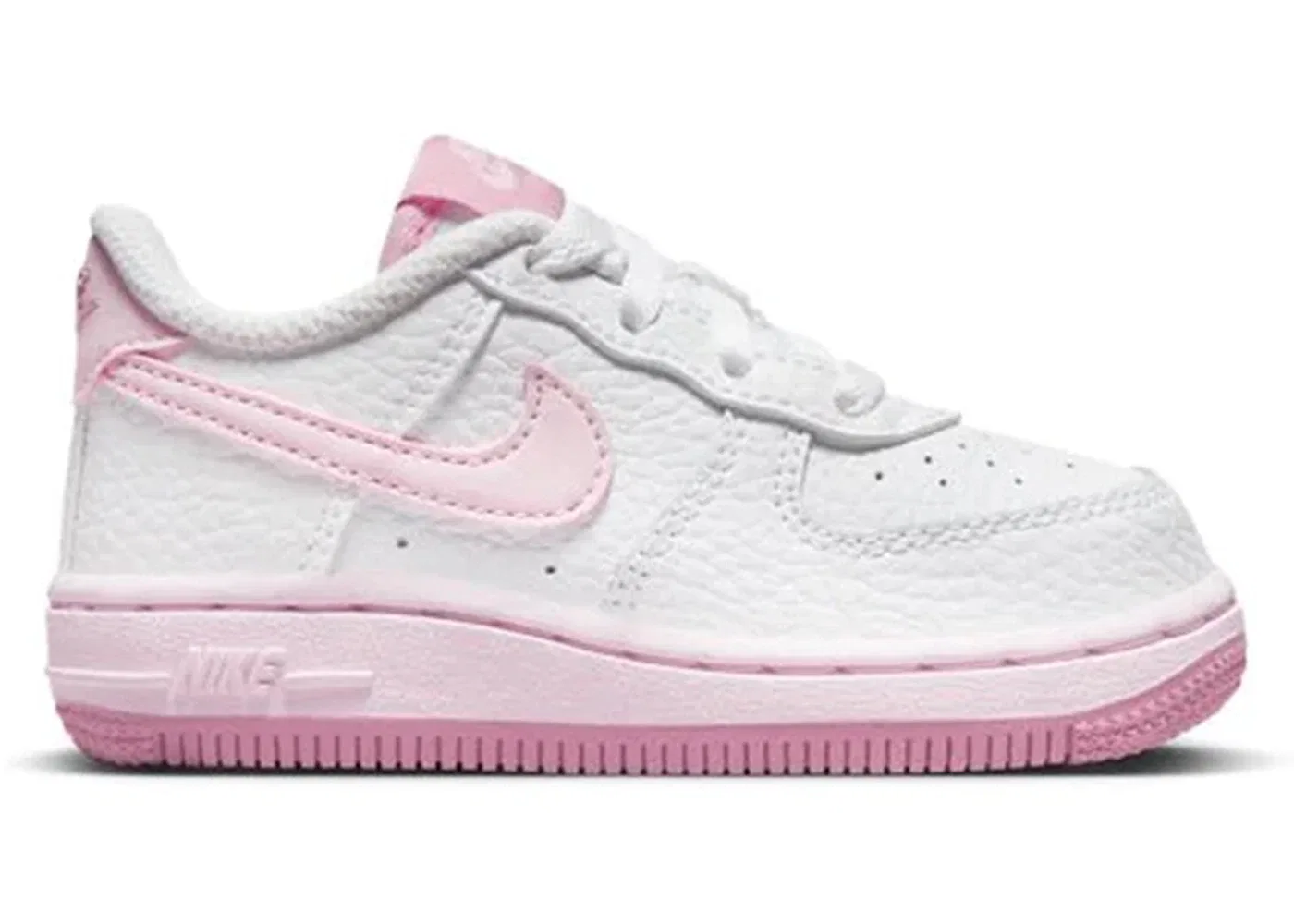Детские кроссовки Lifestyle Nike Air Force 1 Low, White/Elemental Pink/Medium Soft Pink/Pink Foam