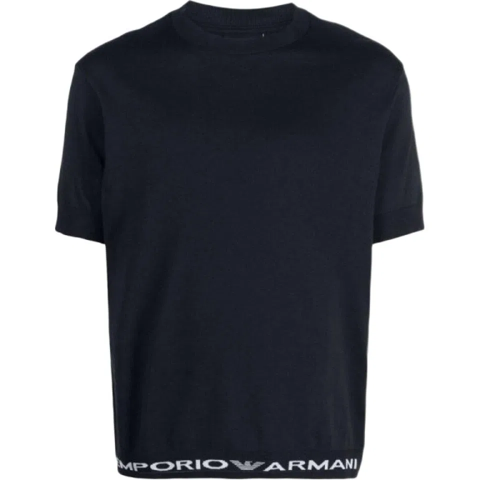 Футболка с круглым вырезом Marine Blue, EMPORIO ARMANI
