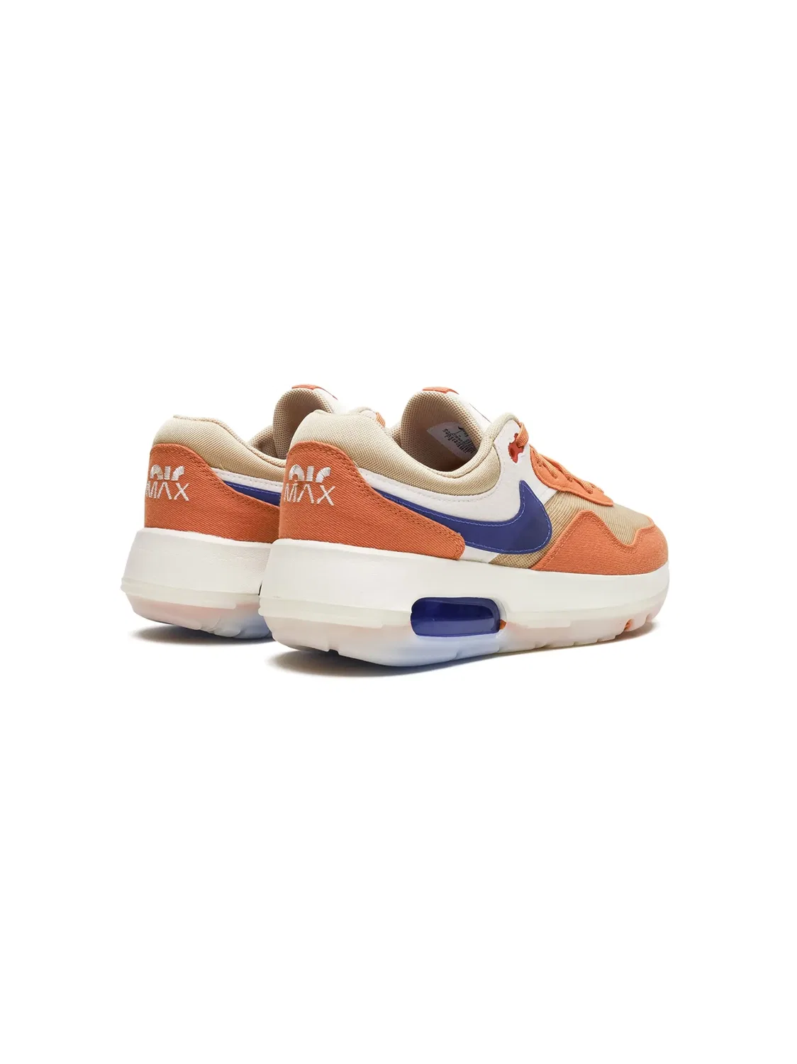Кроссовки Air Max Motif "Sesame Game Royal" Nike, семечко/горячий карри/парусиновый/игровой королевский — фото 4