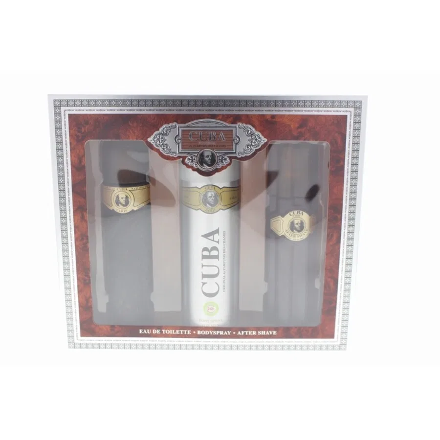 Набор парфюмерный Cuba Gold, 100ml + 200ml + 100ml