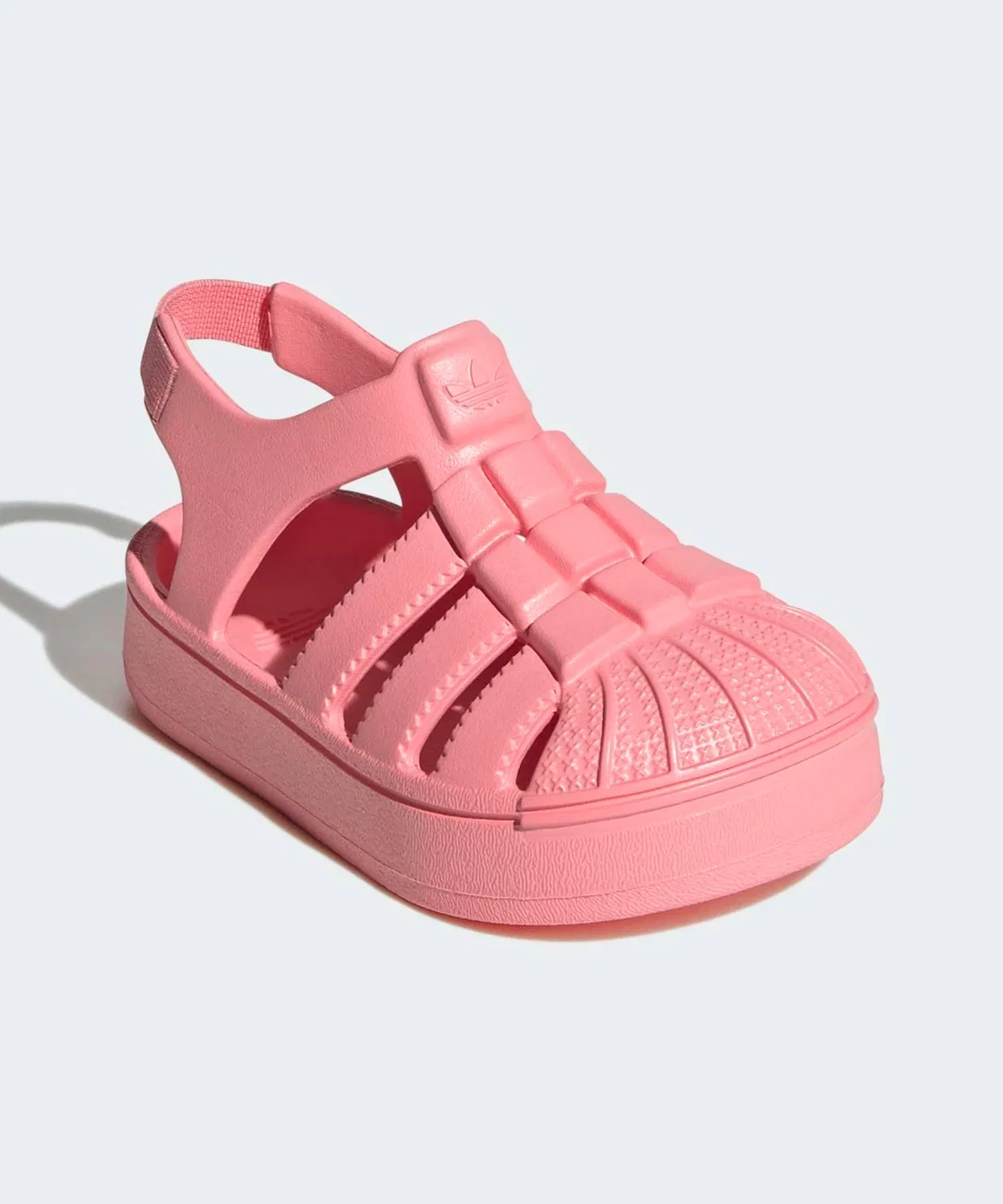 Детские сандалии с защитным мыском SST Pink Adidas — фото 4