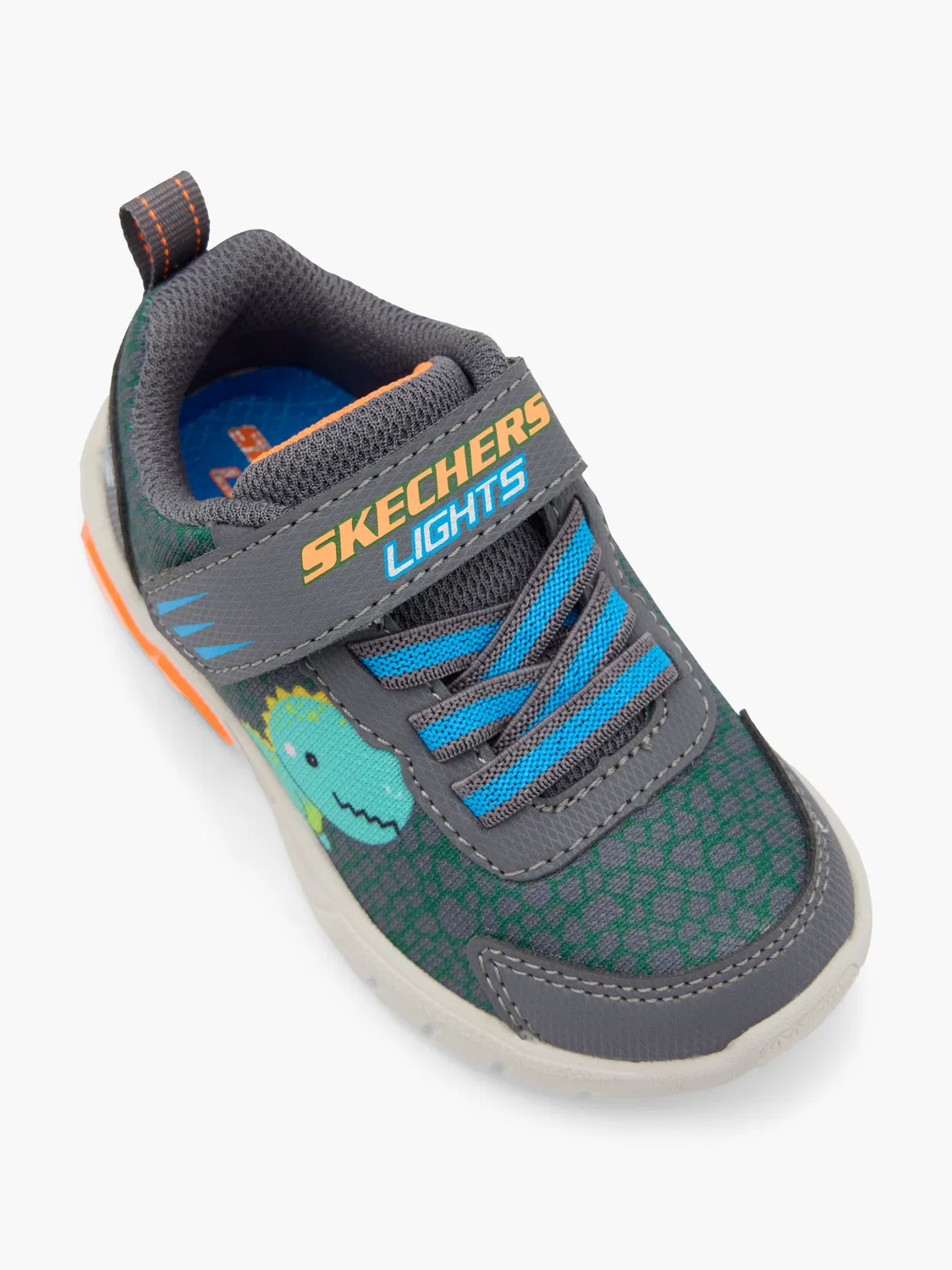 Детские беговые кроссовки с подсветкой Flinn 2.0 Skechers, серый — фото 2