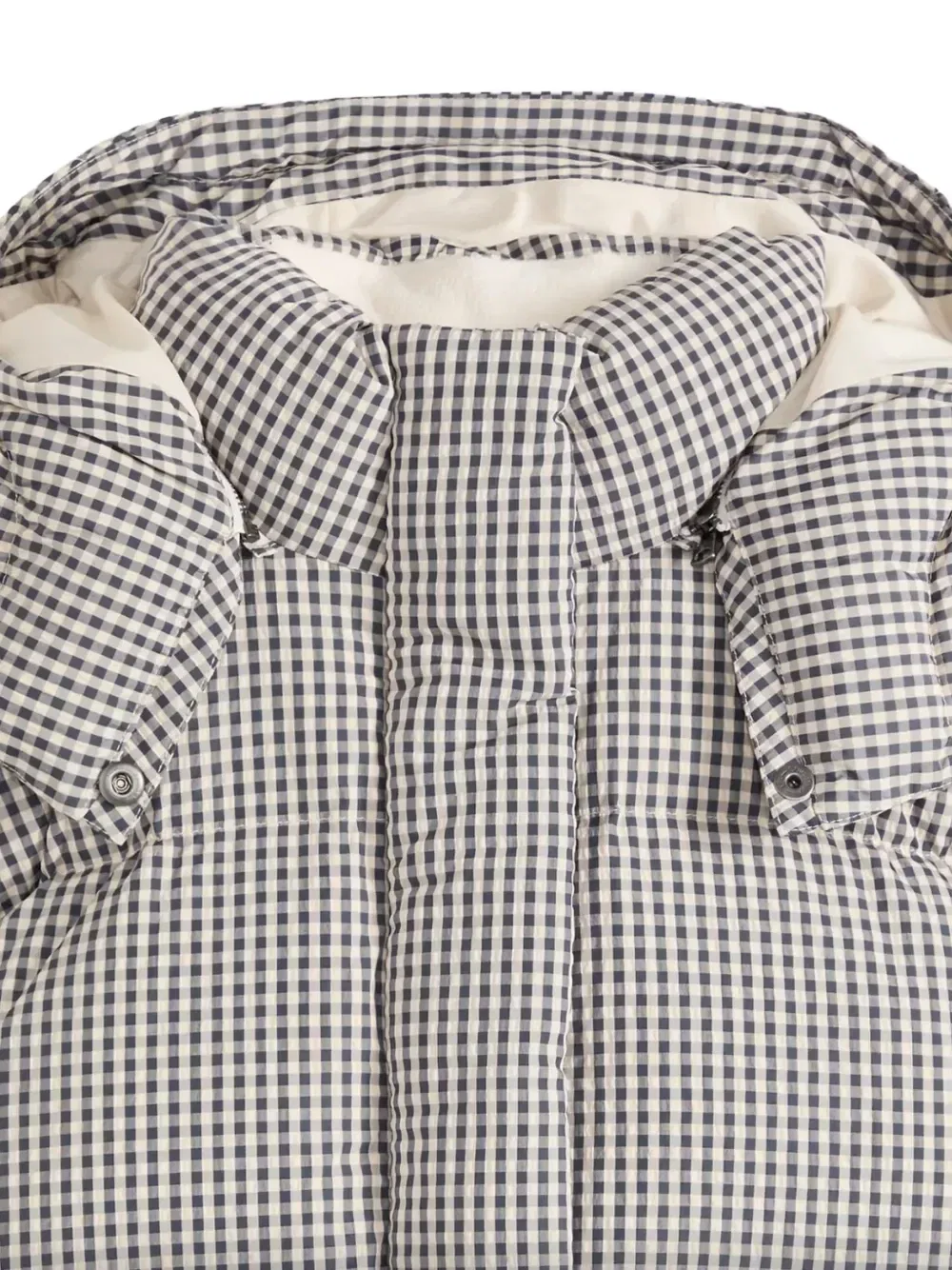 Пуховая куртка Тейт Баббл в клетку гингем Levi's, серый — фото 3
