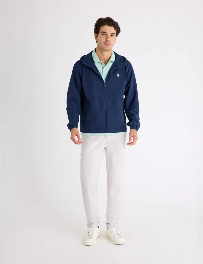 Мужская куртка U.S. Polo Assn. Hooded Surf, классический синий — фото 3