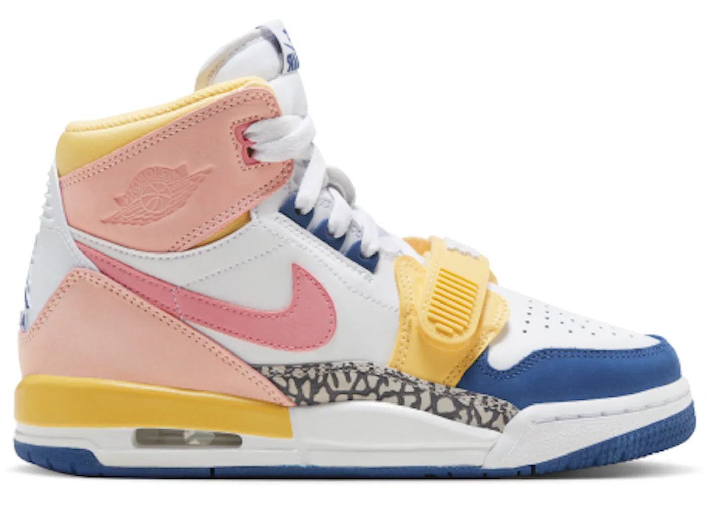Детские кроссовки Lifestyle Jordan Legacy 312 Jordan, White/Coral Pink/White/French Blue/Brilliant Topaz/Sakura Pink