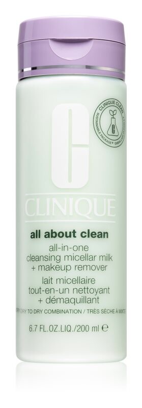 

Нежное очищающее молочко для сухой и очень сухой кожи Clinique All About Clean All-in-One Cleansing Micellar Milk + Makeup Remove