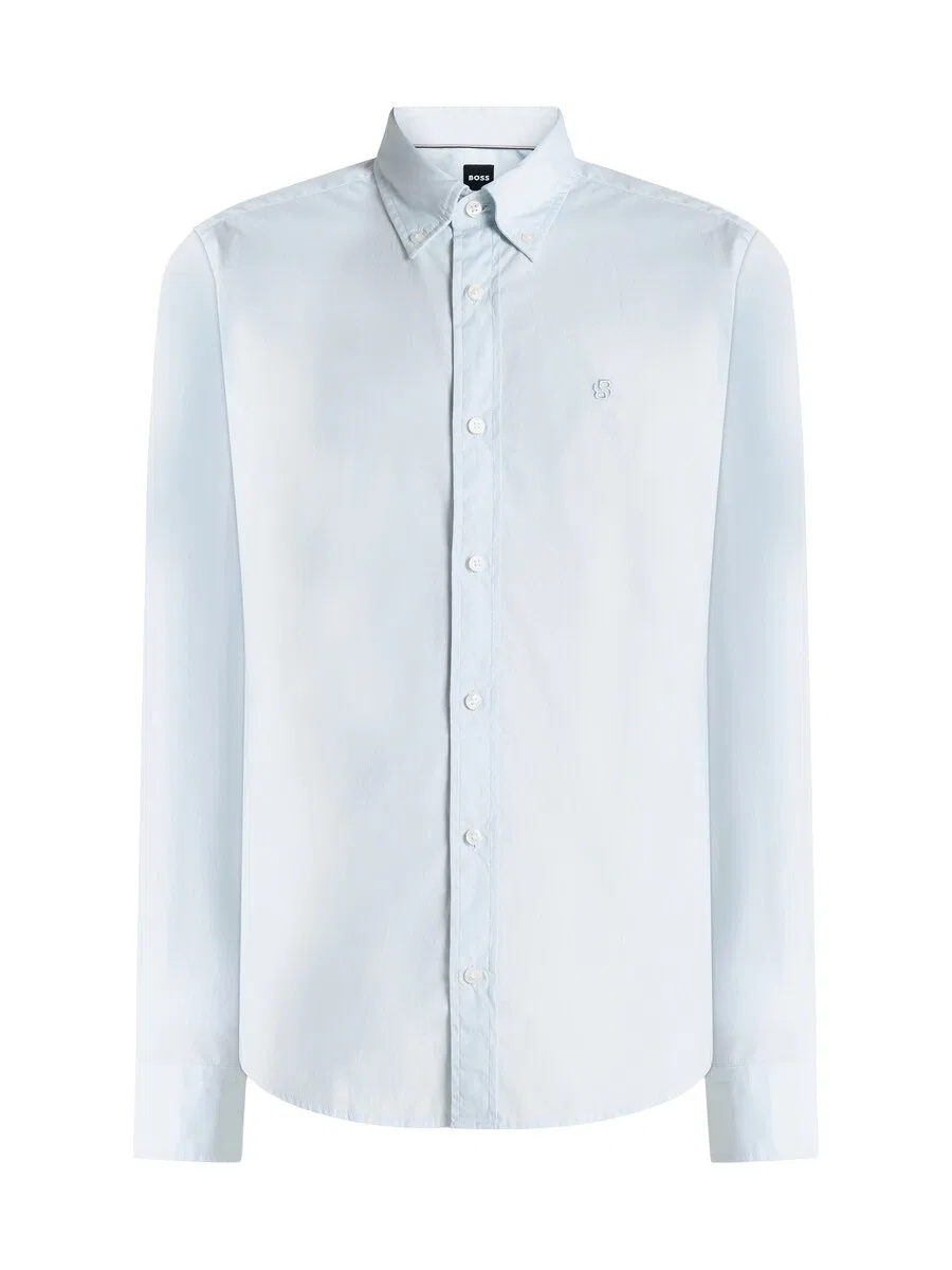 Рубашка BOSS Slim fit на пуговицах, цвет 'ROAN', пастельно-голубой