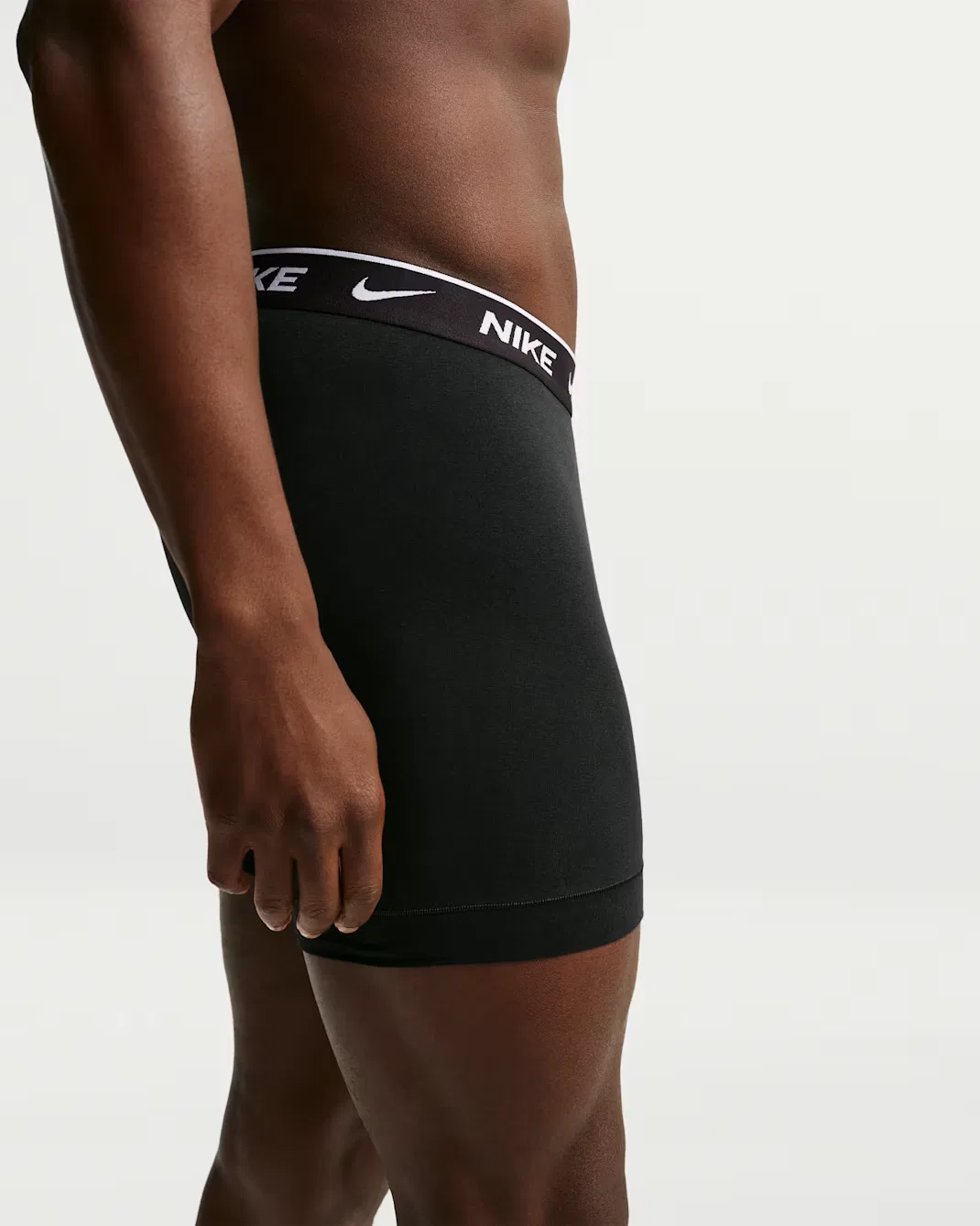 Мужские боксеры Dri-FIT Nike Essential Cotton Stretch, Black — фото 3