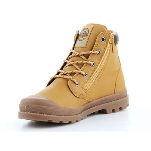 Детские ботинки с высоким берцем Palladium Pampa HI Cuff WP, Orange — фото 4