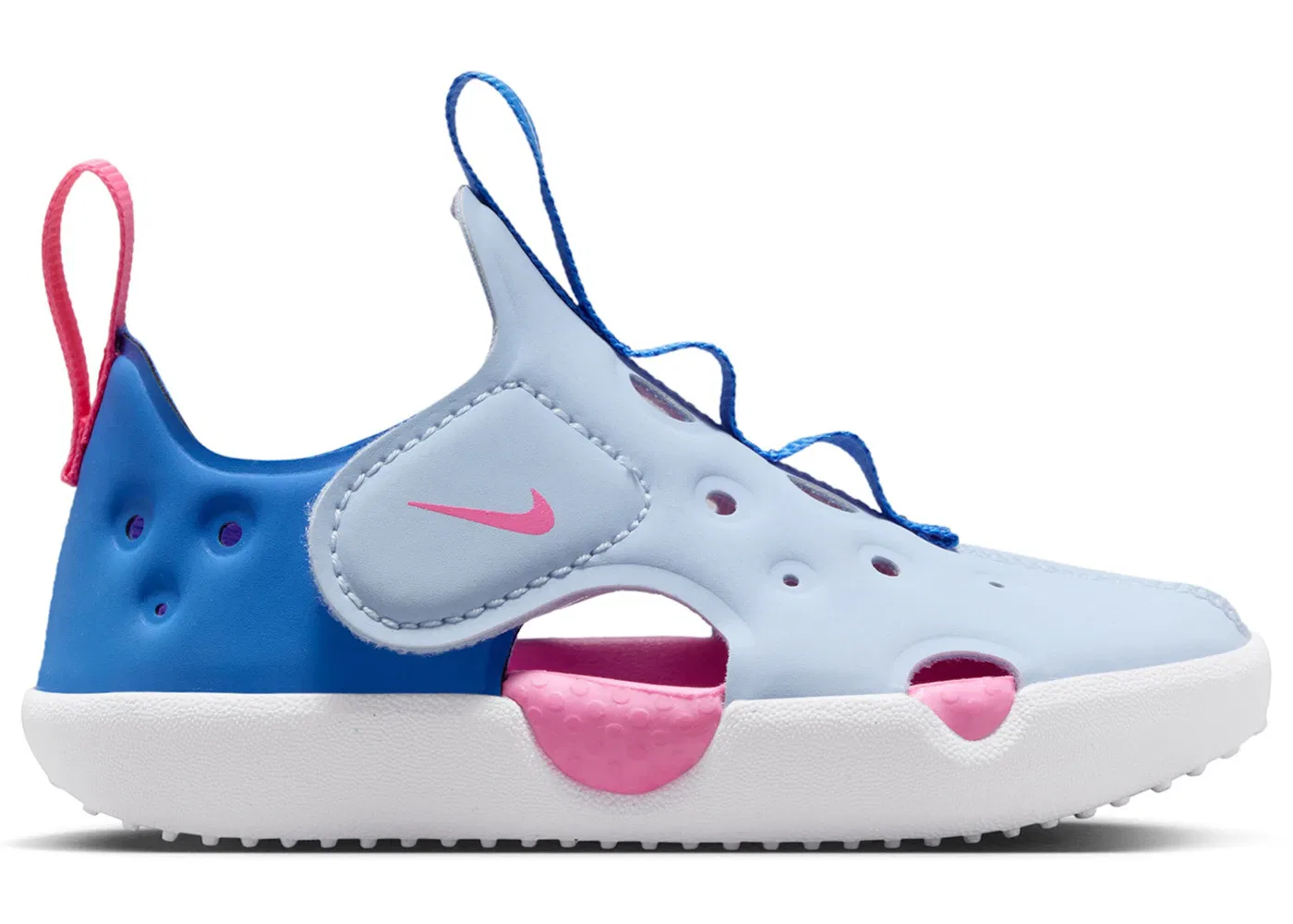 Детские сандалии без носка Nike Sunray Protect 4, Hydrogen Blue/Blue Crystal/White/Pink Glow