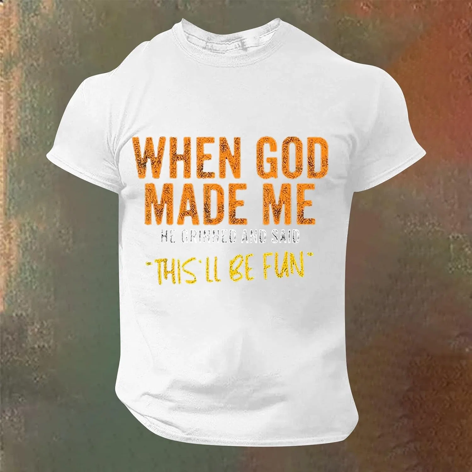 Футболка с принтом Religious Quote, White — фото 3