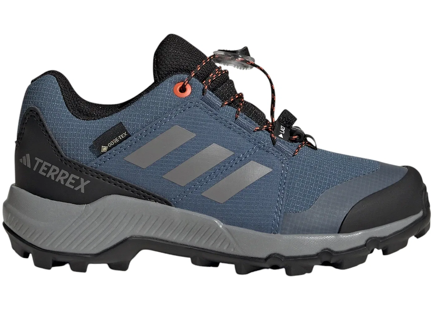 Детские кроссовки для активного отдыха с мембраной Gore-Tex Adidas Terrex Gore-Tex, Wonder Steel Grey Three Semi Impact Orange