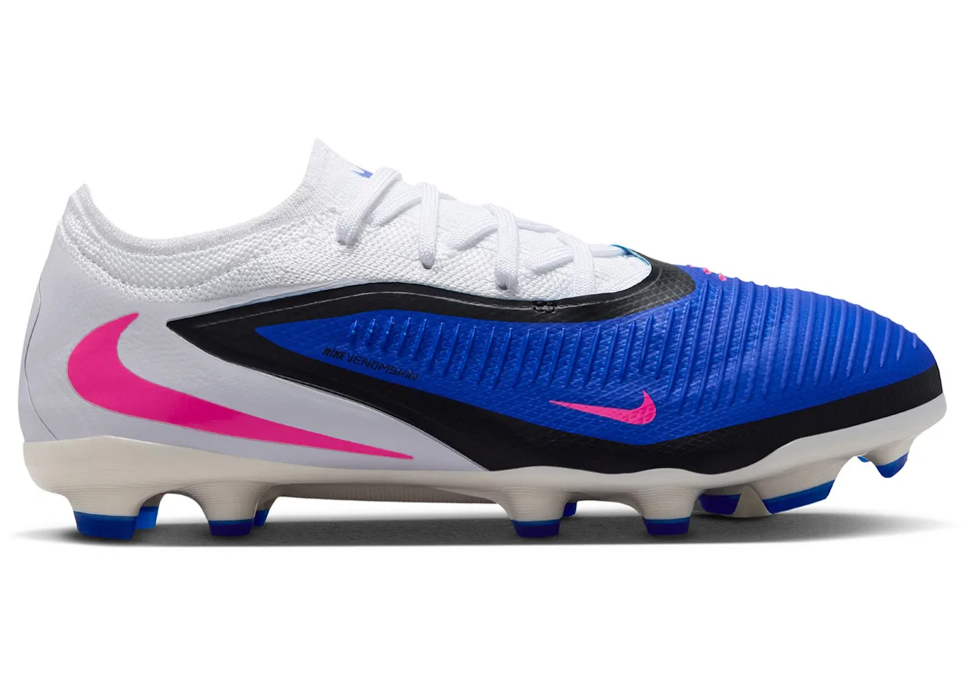 Детские бутсы Nike Phantom 6 Low Pro MG Attack Pack, Racer Blue/White/Pink Blast