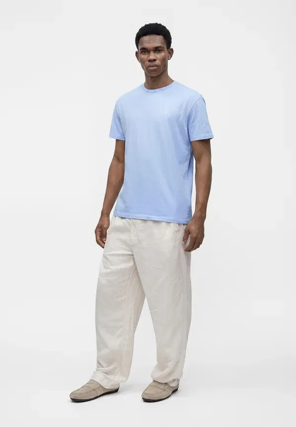 Футболка хлопковая Basic t-shirt Polo Ralph Lauren, Pebble Blue, синий — фото 2