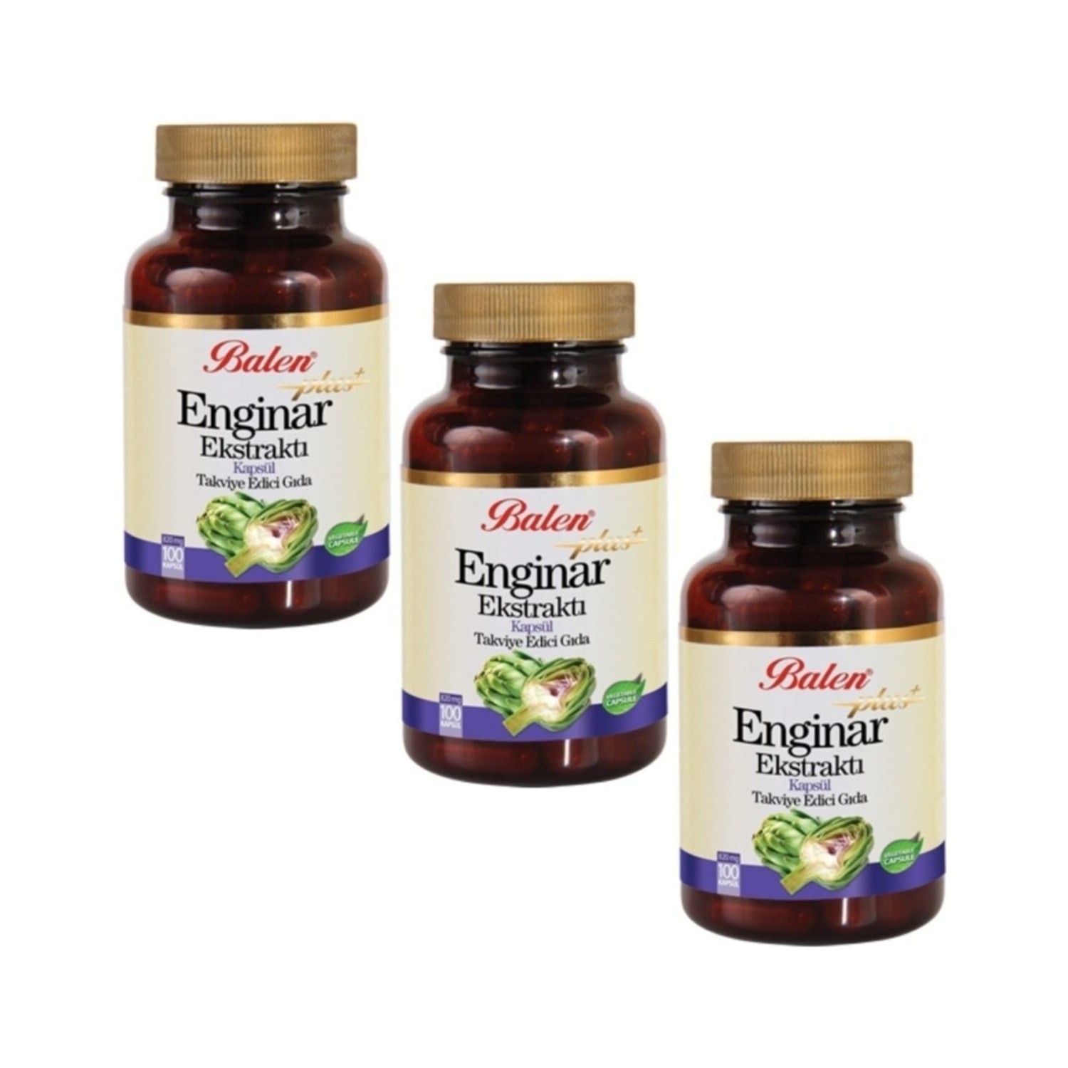 

Артишок в капсулах Balen Artichoke Plus Capsule, 100 капсул, 820 мг, 3 шт