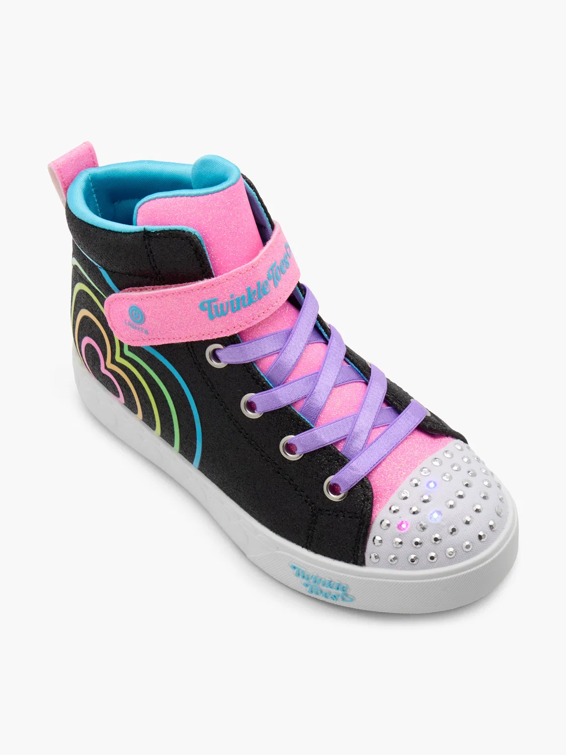 Детские кроссовки с подсветкой Skechers TWINKLE TOES, черный — фото 2