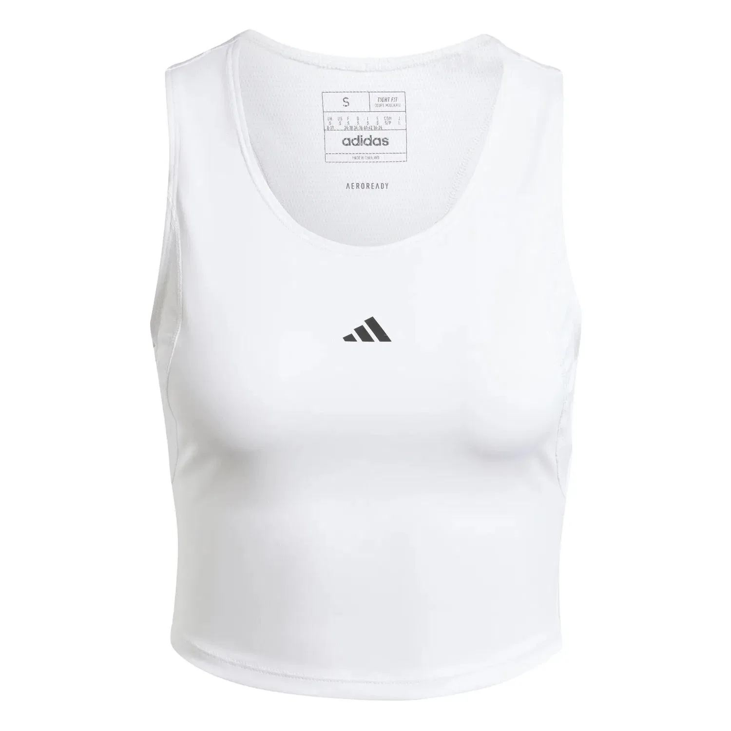 Женский компрессионный топ-кроп Adidas Techfit, Цвет Weiss