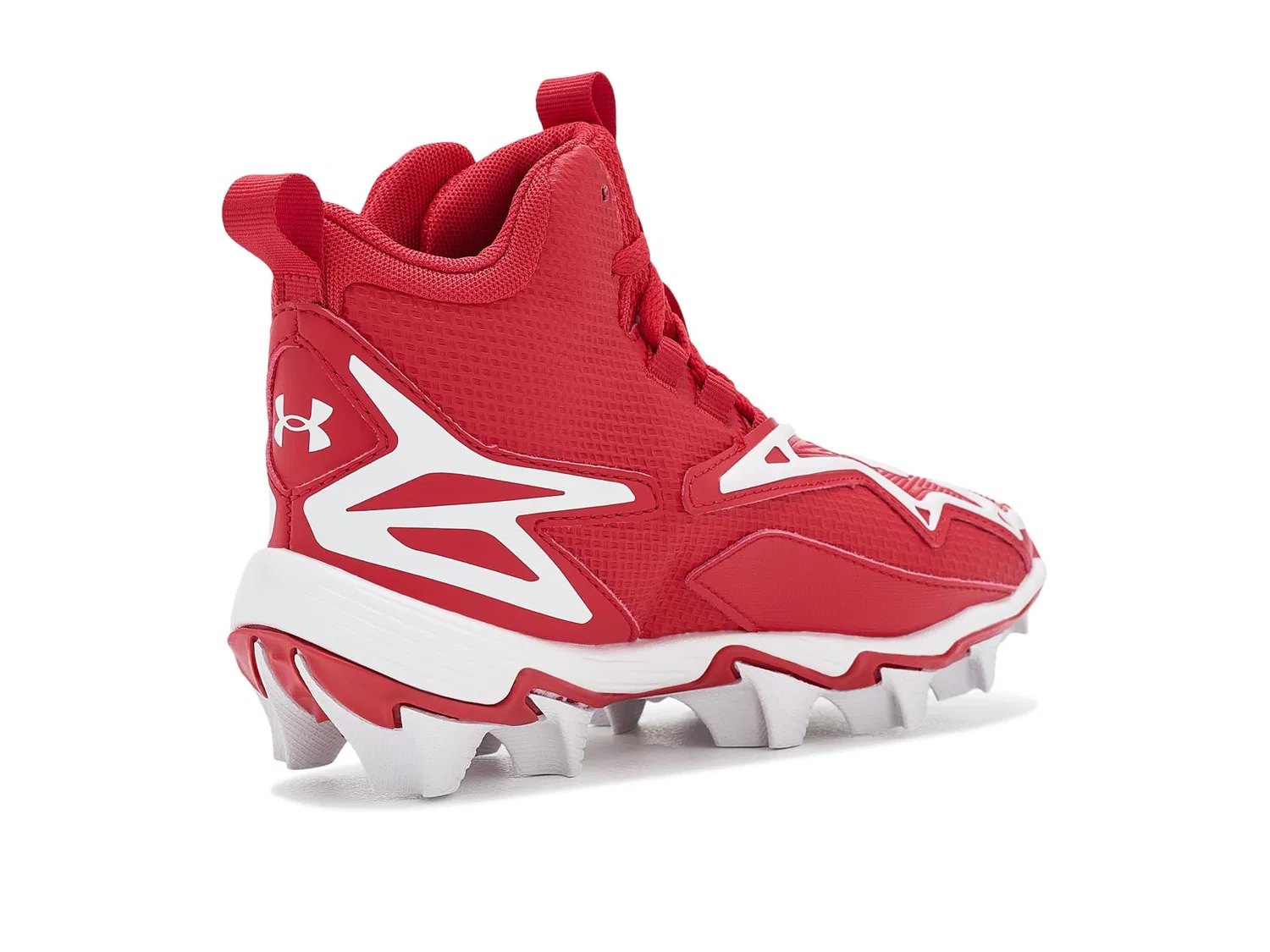 Бейсбольные бутсы Harper 11 RM Jr. Baseball RM Cleats (для малышей, маленьких и больших детей) Under Armour Kids, Red/White/White — фото 4