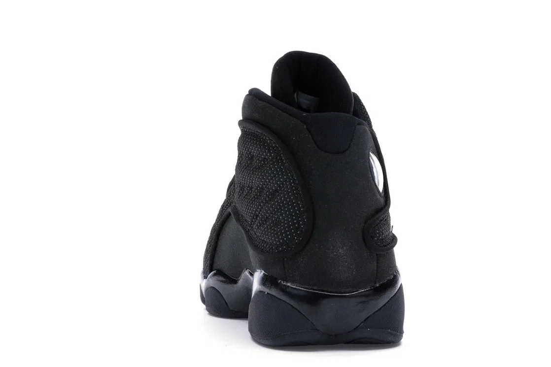 Детские кроссовки с верхом из замши и сетки Jordan 13 Retro Jordan, Black/Anthracite-Black — фото 4