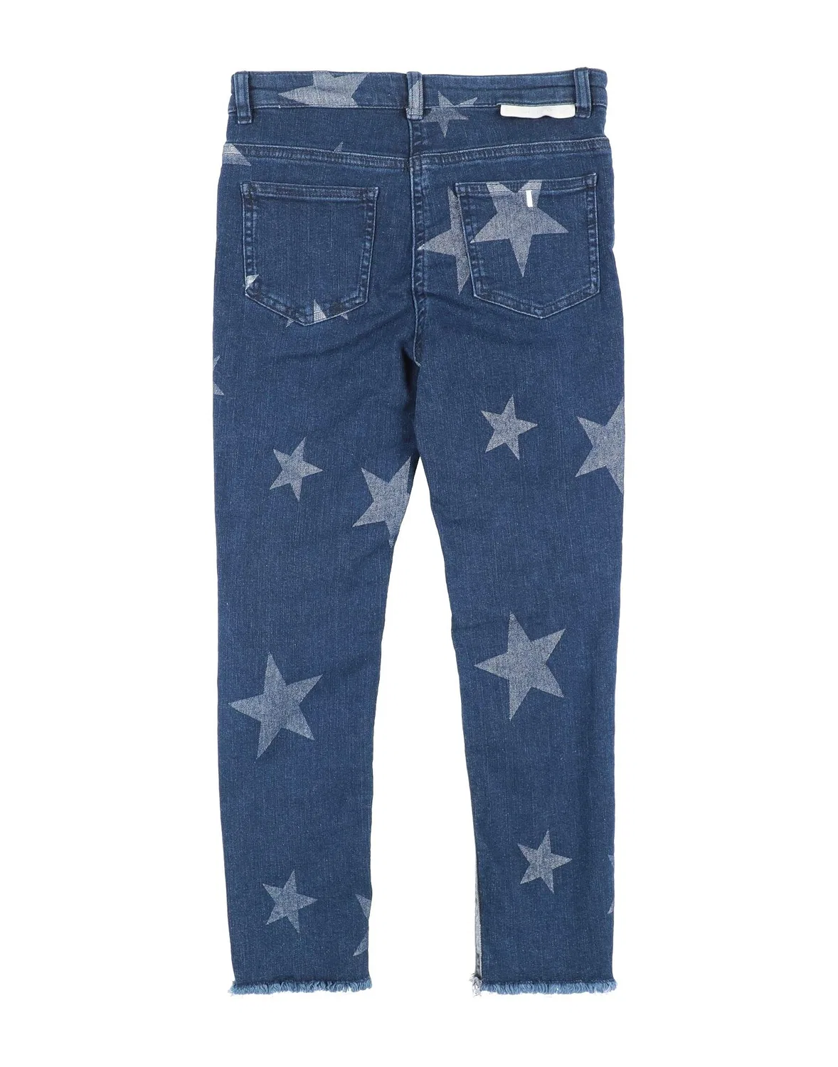 Детские джинсы для девочек с tapered leg Stella McCartney Kids, Lead — фото 2