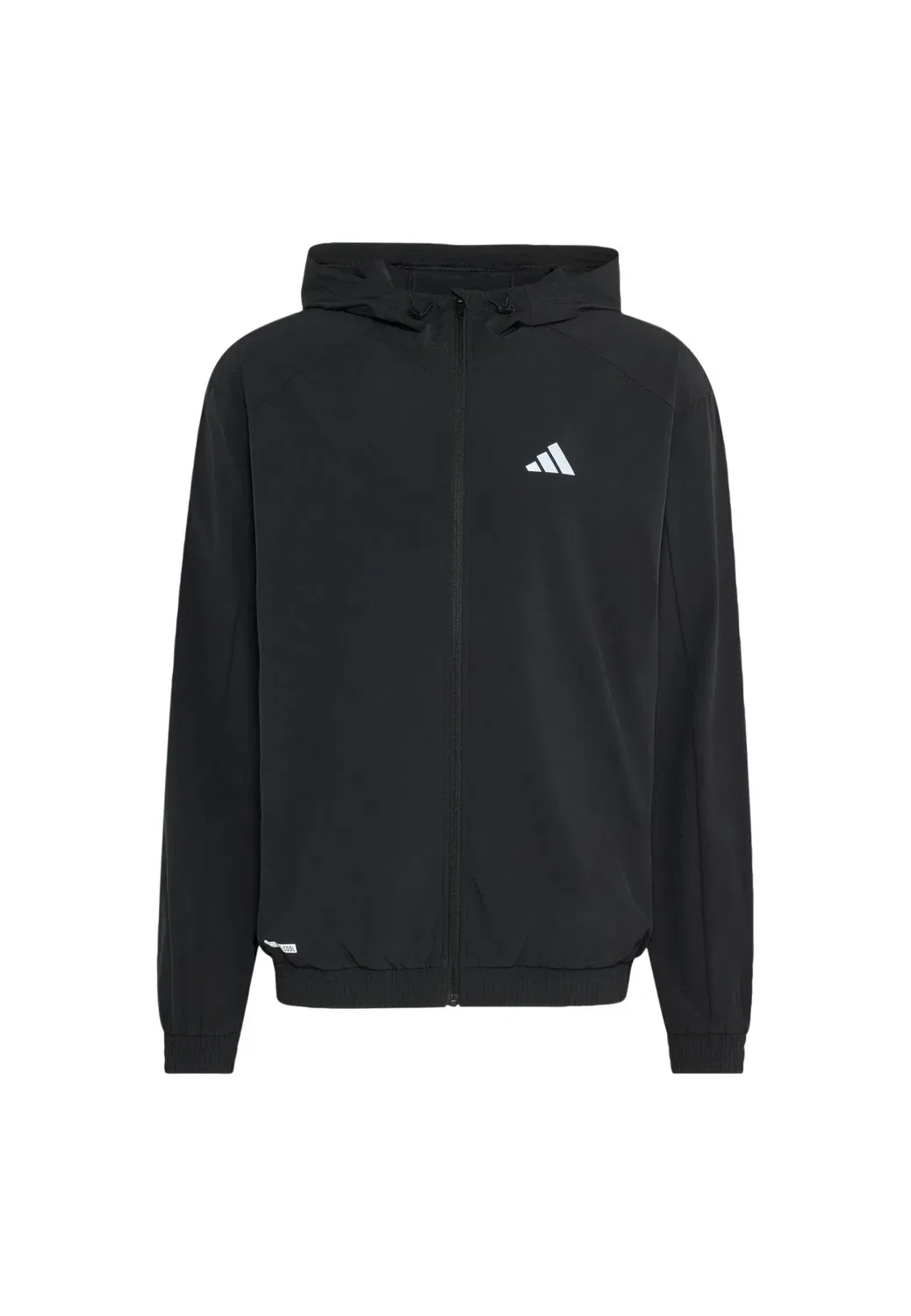Спортивная куртка из софтшелла с цветовыми блоками в стиле Tech Apparel Adidas Performance, Black Halo Silver — фото 4