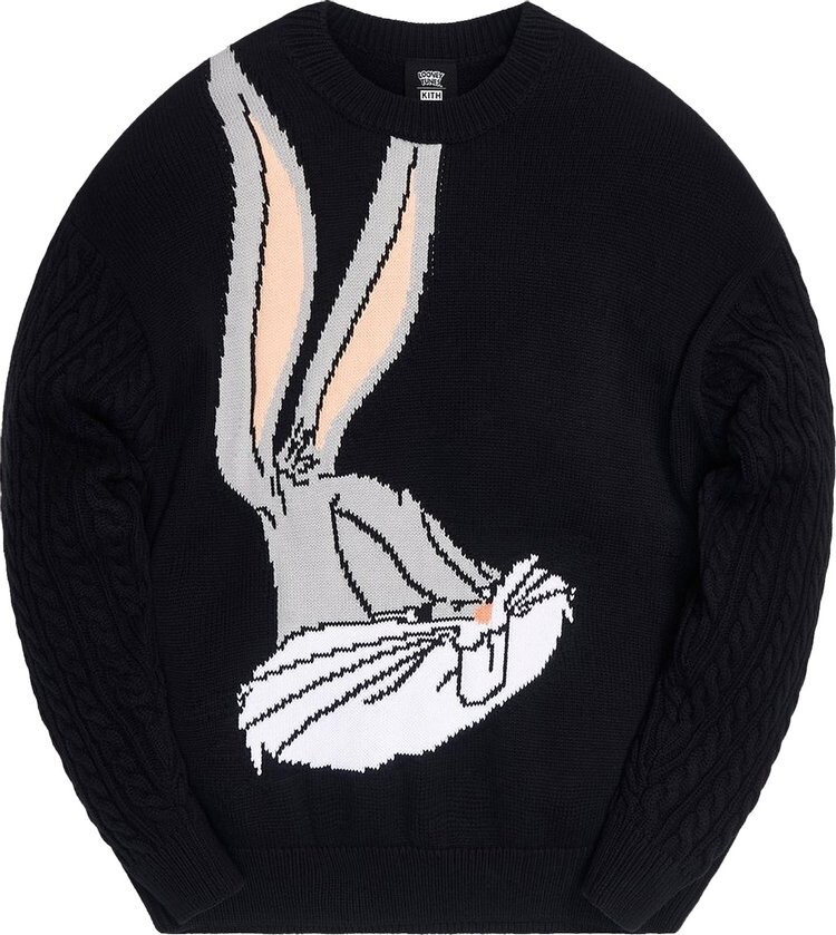 

Толстовка Kith x Looney Tunes Bugs Bunny Crewneck 'Black', черный