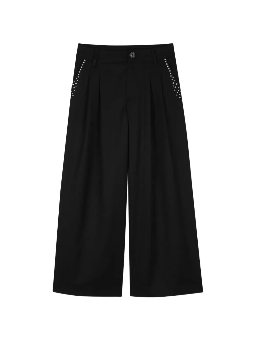 Брюки с кристаллами Zadig & Voltaire Kids, черный