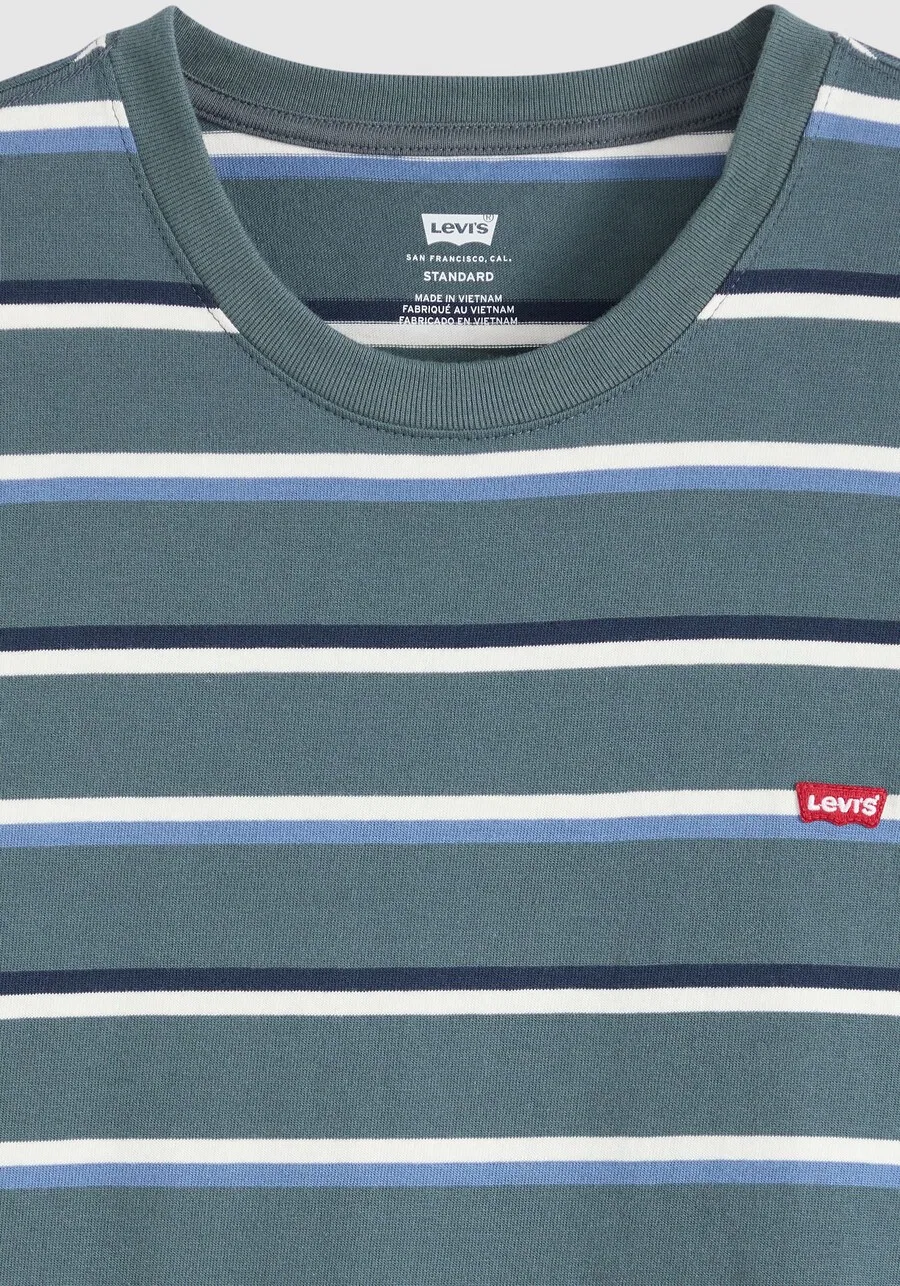 Футболка LEVI'S SS Original HM Tee в светло-голубом и темно-голубом цветах — фото 4