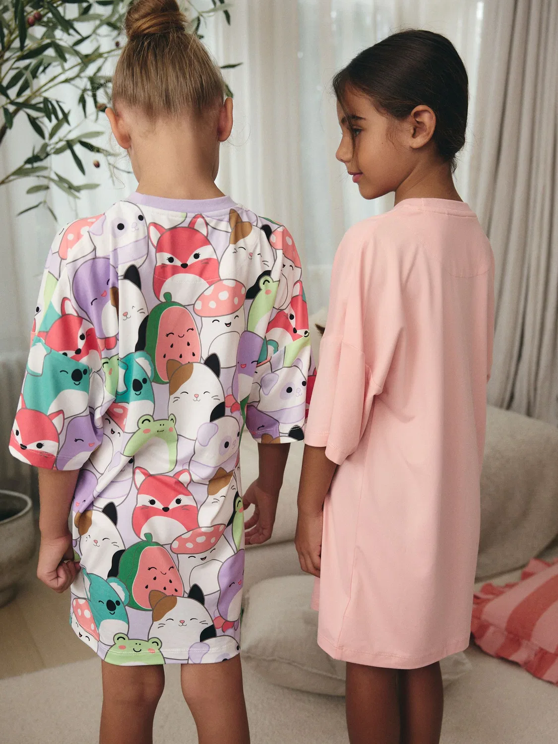 Комплект ночнушек Squishmallows, 2 шт. Next, розовый/фиолетовый — фото 3