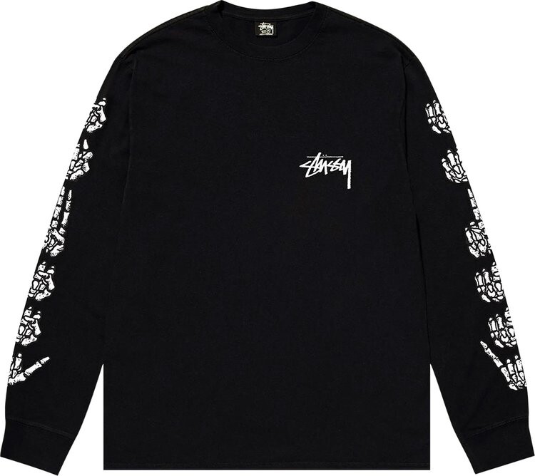 

Лонгслив Stussy Hands Long-Sleeve Tee 'Black', черный