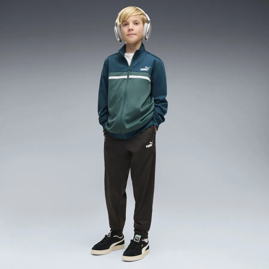 Спортивный костюм PUMA цвета «петроль», темно-зеленый — фото 2