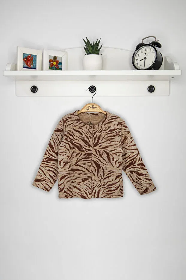 Детский кардиган с принтом Basics Newborn Fashion Club, Mixed Color - Zebra Pattern