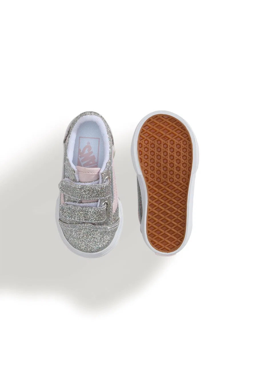 Кроссовки VANS 'Old Skool' серебристого цвета — фото 3