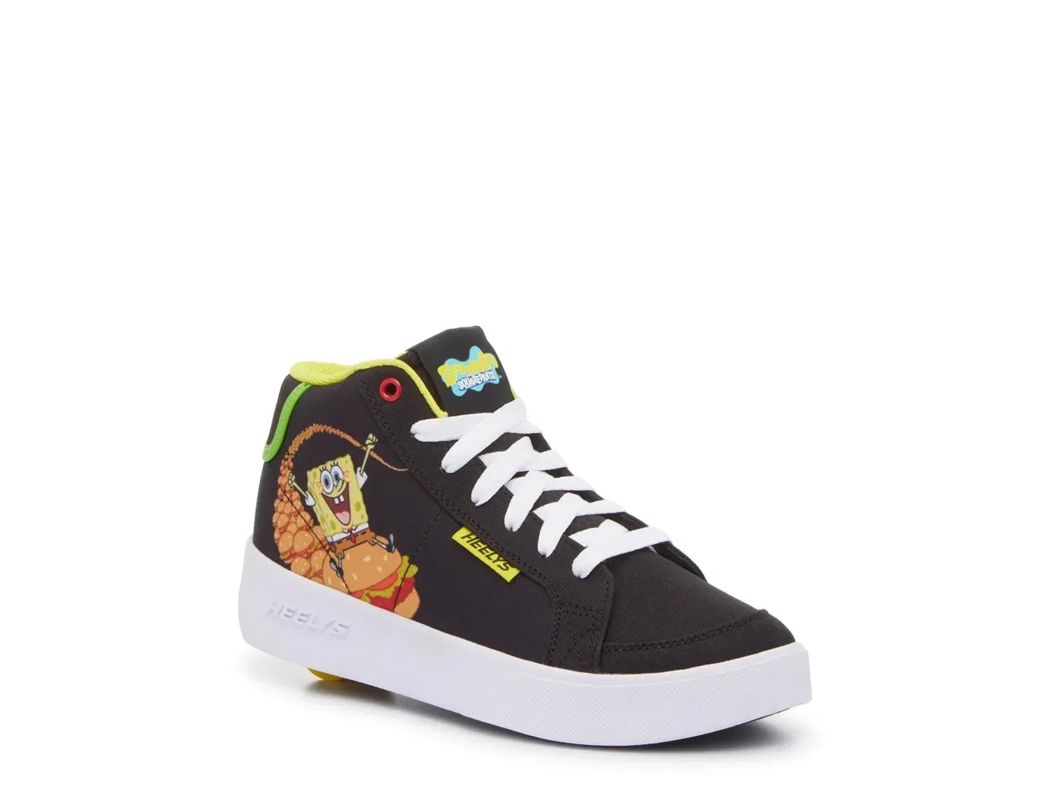 Кроссовки высокие с колесом Digi Spongebob Heelys, черный