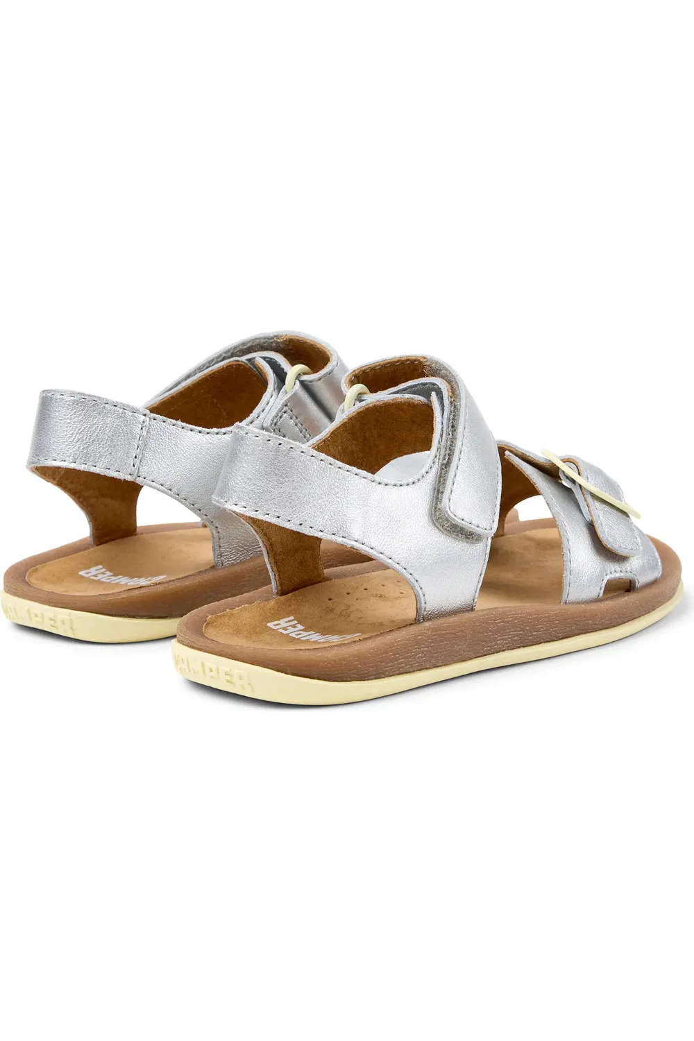 Сандалии детские Camper Bicho Twins Mismatch, эргономичная подошва, Medium Gray — фото 2