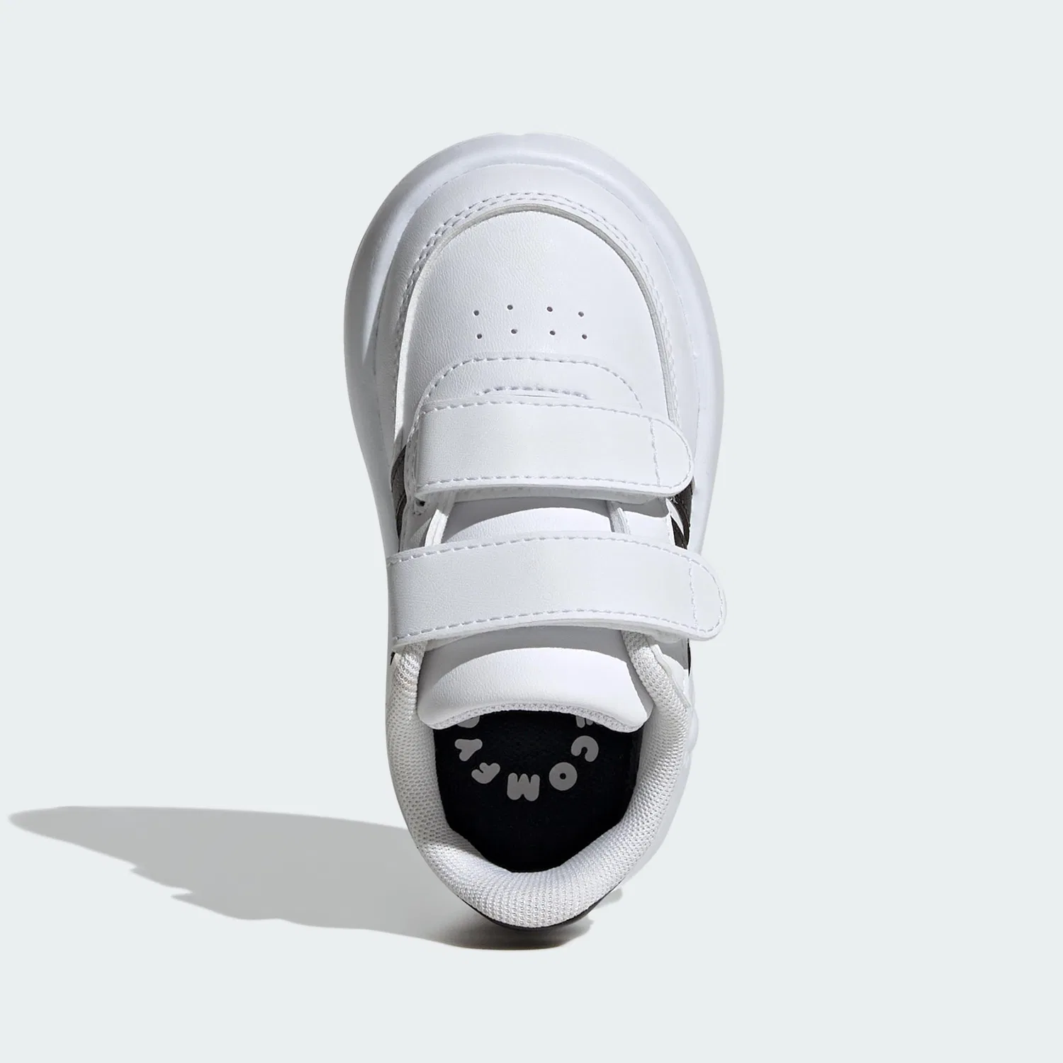 Детские кроссовки для мальчиков с полосками Breaknet 2.0 Kids Adidas, Cloud White Core Black Cloud White — фото 4