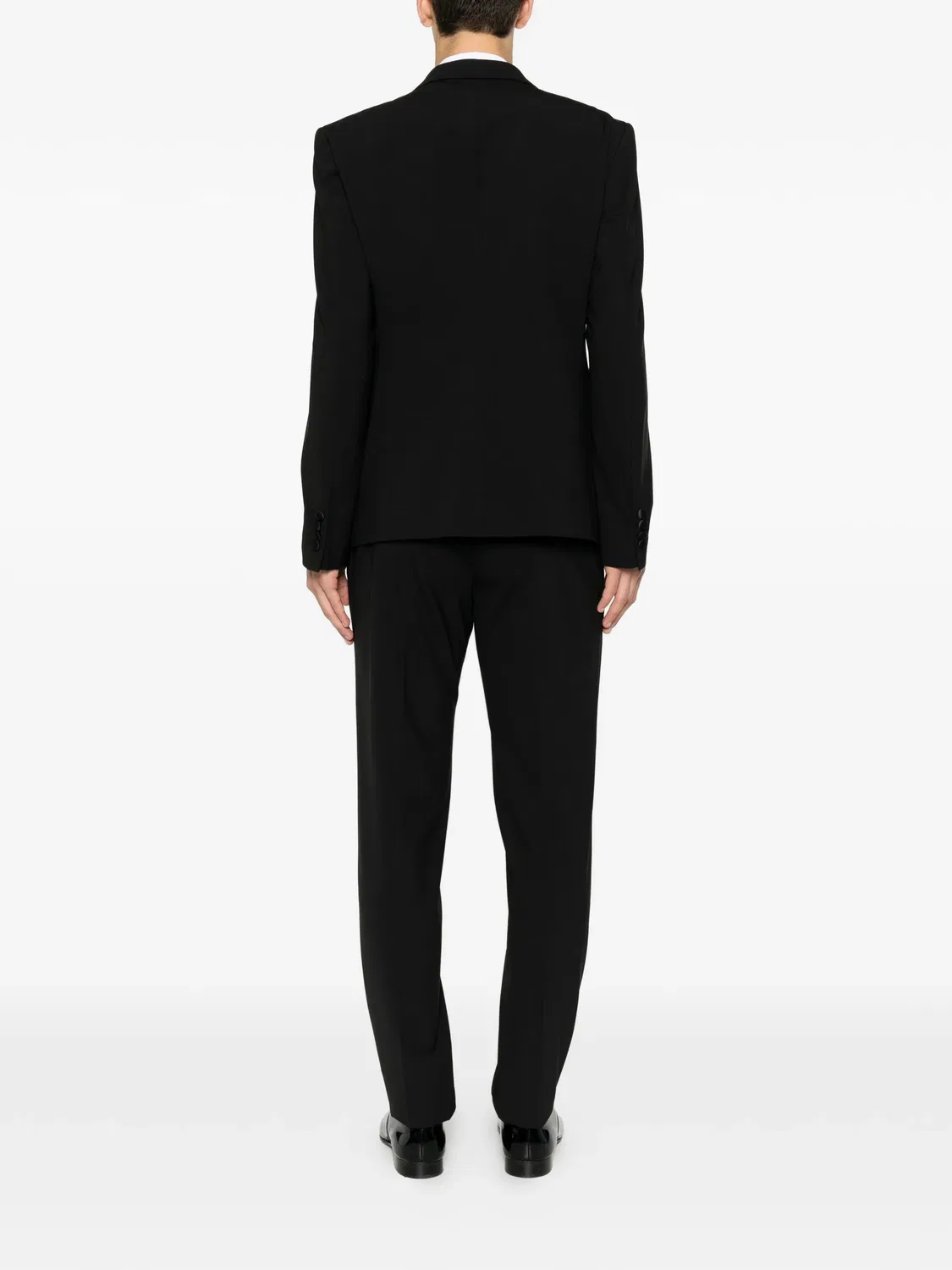 Emporio Armani Двубортный костюм черный — фото 4