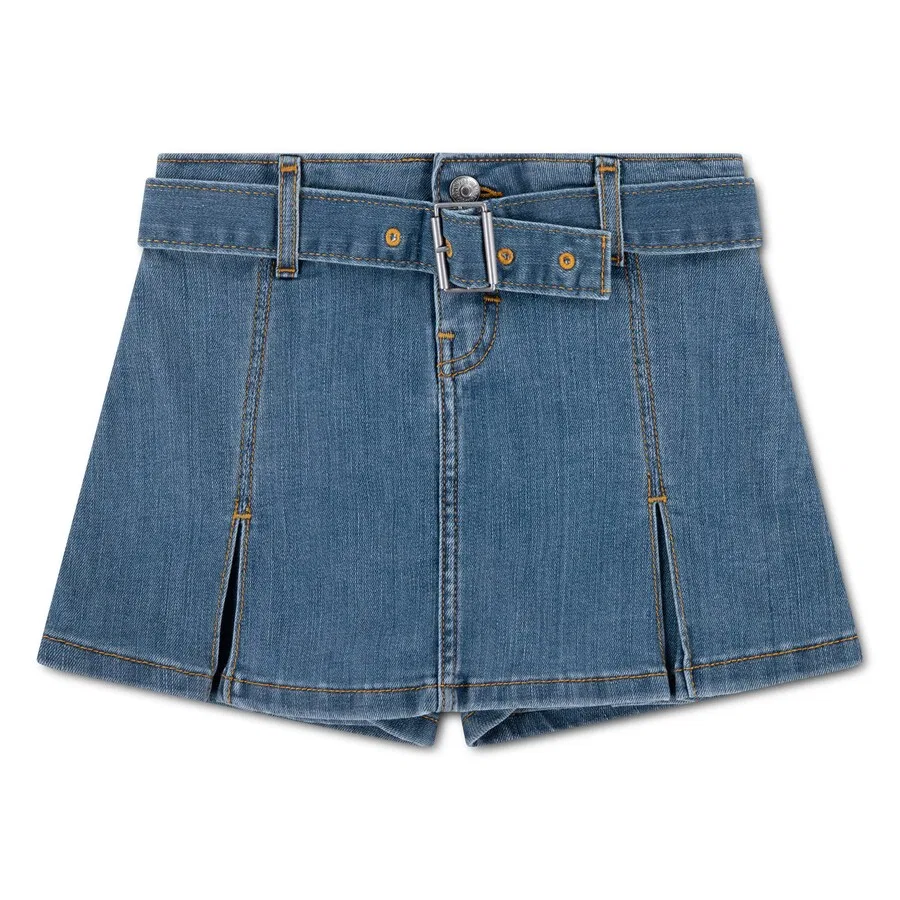 Детская юбка Levi's Kids из синей джинсовой ткани