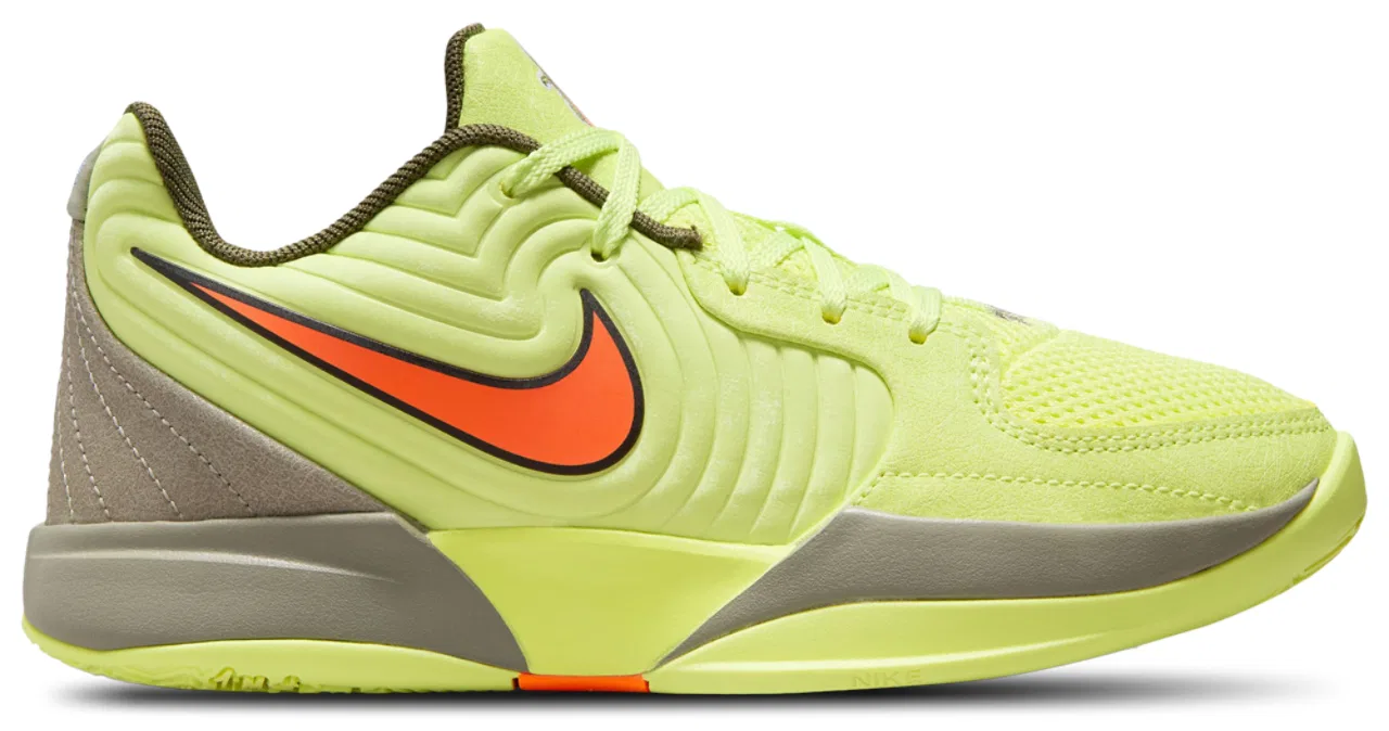 Кроссовки для мальчиков Ja 2 Nike, цвет Lime/Orange/Grey — фото 2