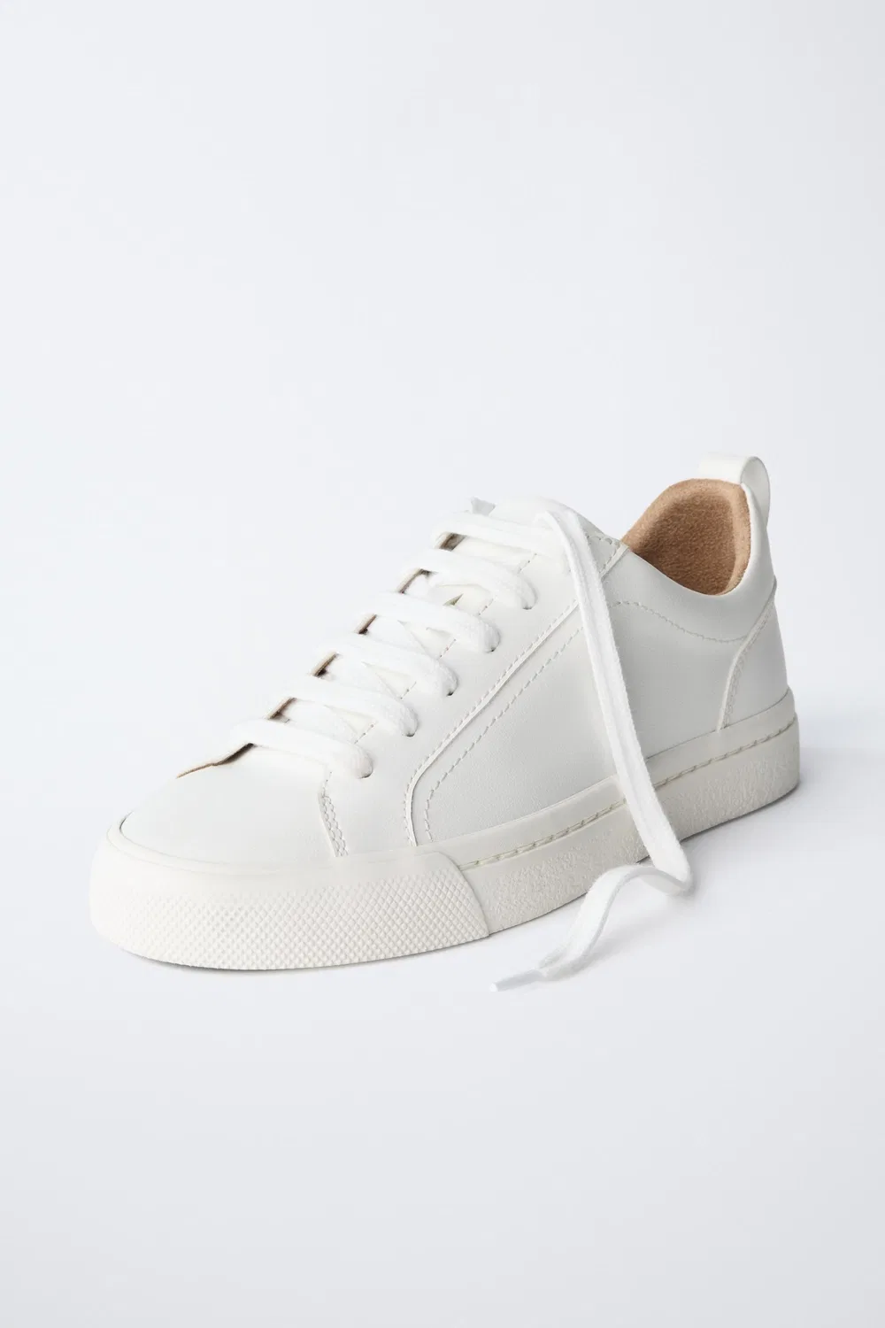 Простые кроссовки ZARA, White — фото 3