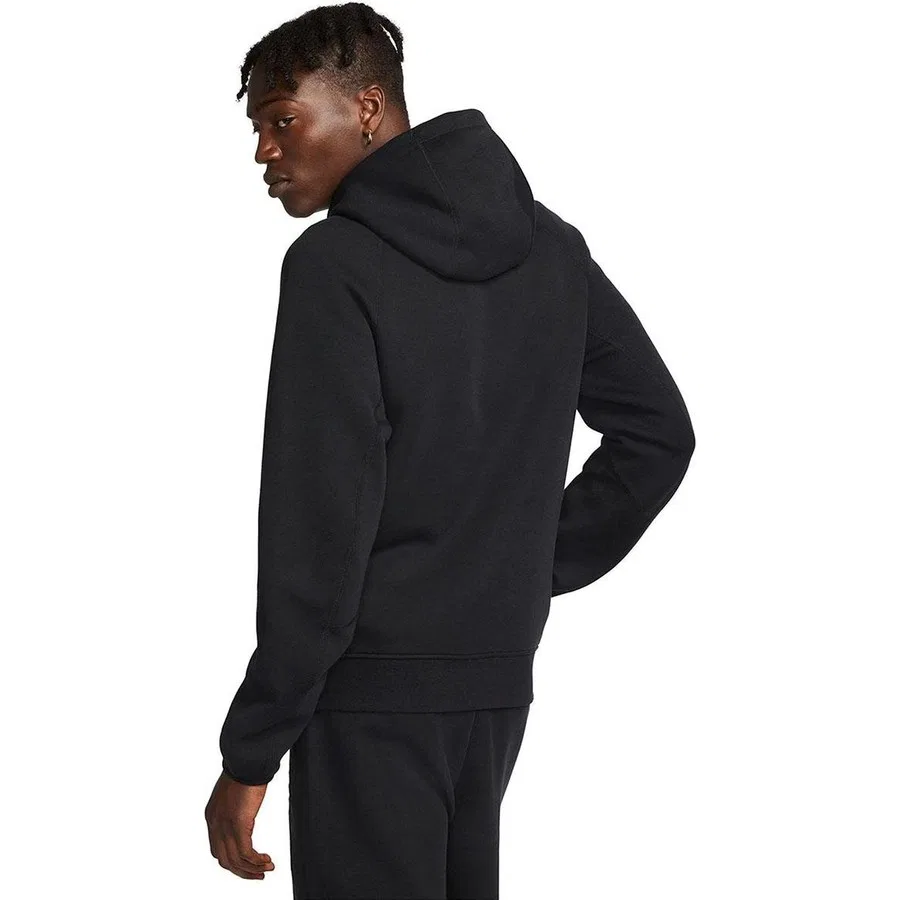 Свитшот мужской с капюшоном Tech Fleece Nike, Черный — фото 3
