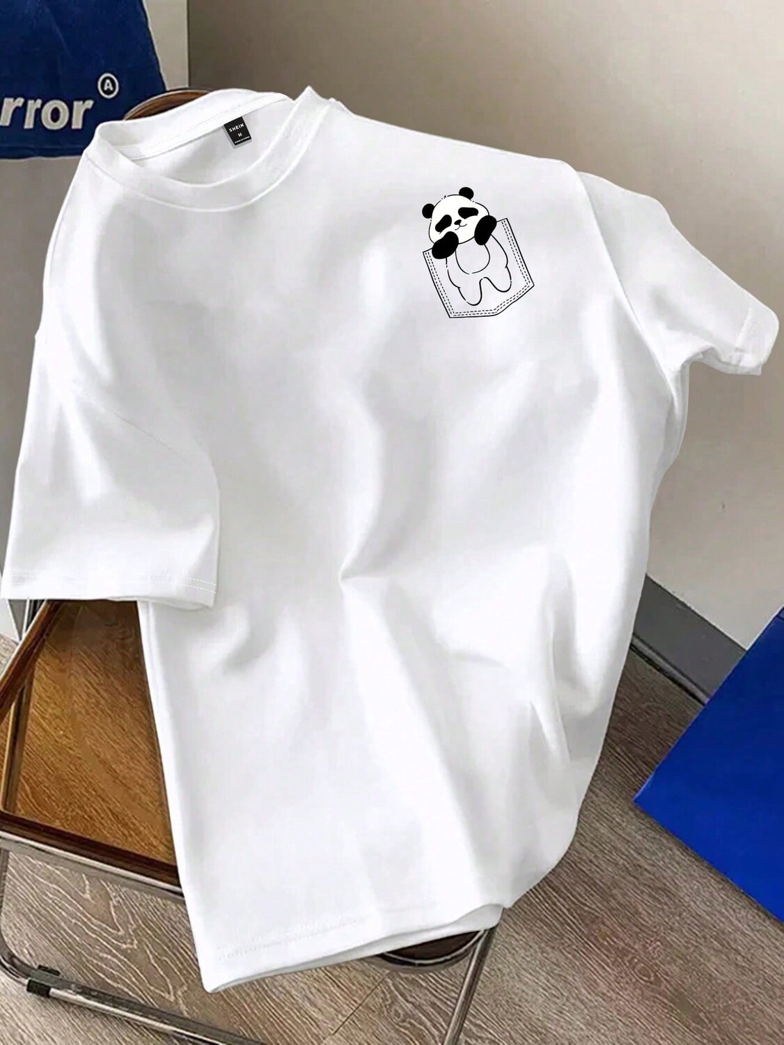 

Urban Chill Мужская вязаная белая футболка с круглым вырезом и короткими рукавами Urban Chill, забавная футболка Manfinity, белый
