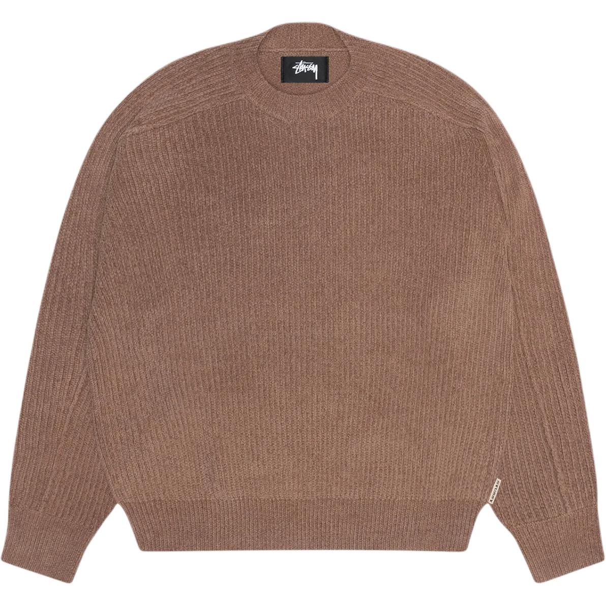 

Stüssy ребристый свитер с круглым вырезом Stussy, коричневый