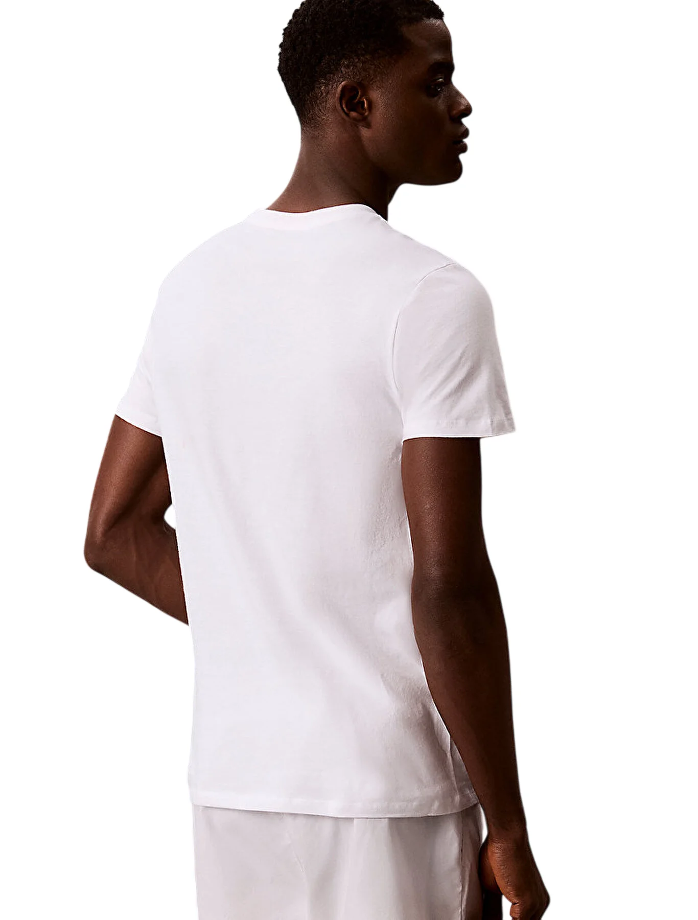 Комплект футболок Calvin Klein S/S Crew Neck 3 шт, черный/розовый/белый — фото 2
