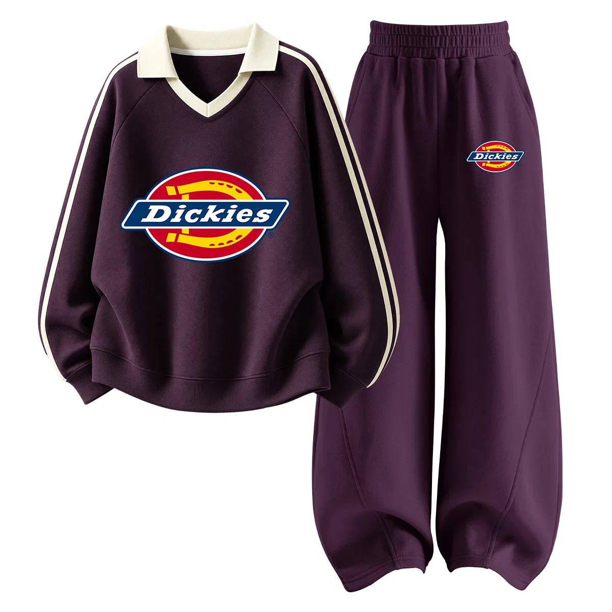 Детский комплект из двух поло с воротником, модель Standard Thick, Dickies, Berry Purple/Dark Reddish Purple