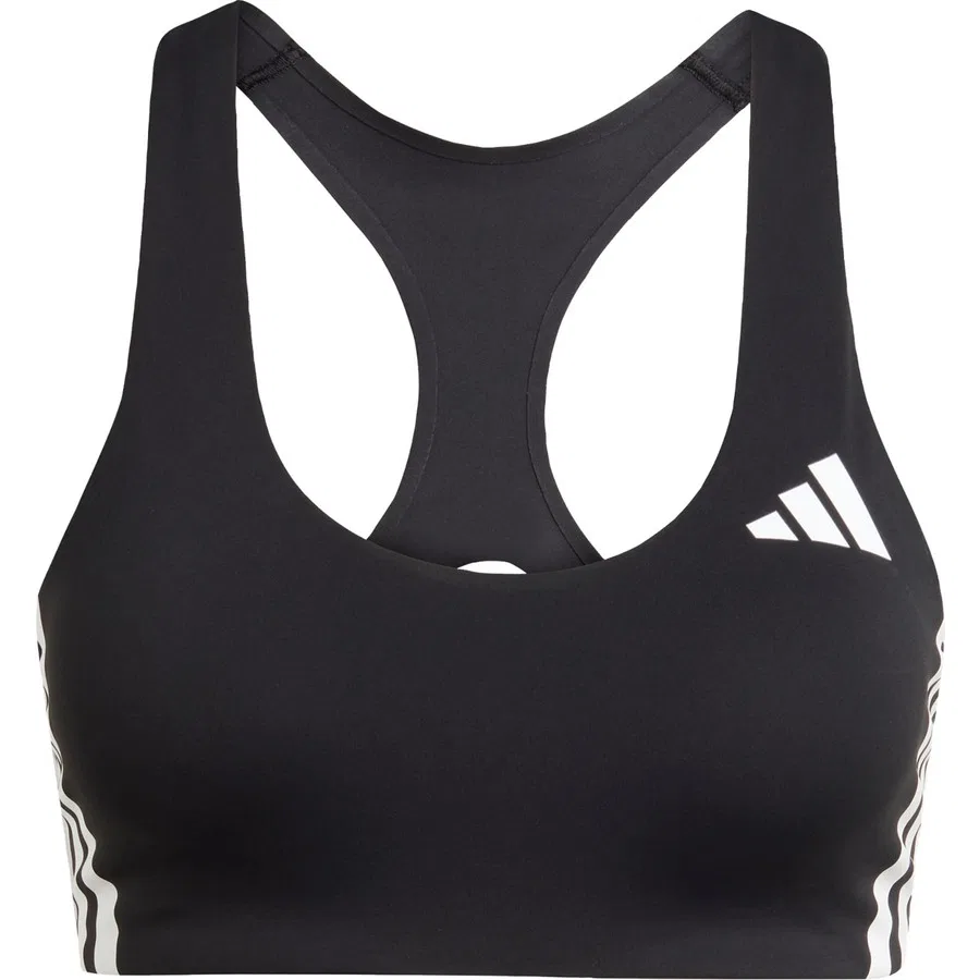 Спортивный бюстгальтер со средней поддержкой Adizero Run Medium Support Bra, adidas, Черный — фото 3